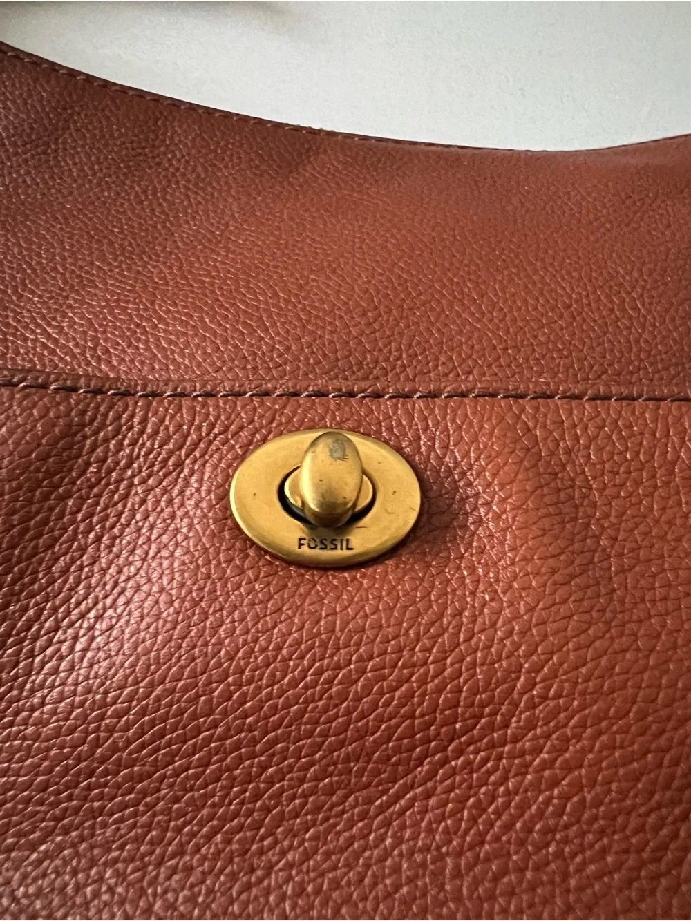 Fossil Talulla Hobo Bag Brandy Leather